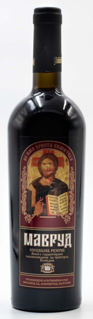 Assenovgrad Mavrud Special Reserve bulharské červené víno láhev z prednej strany
