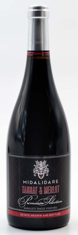 Bulharské červené víno Midalidare Premium Tannat & Merlot – celá fľaša