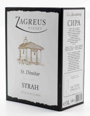 Zagreus Syrah Bag in Box 3 l – bulharské červené víno