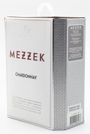 Bulharské víno Mezzek Chardonnay v balení Bag in Box.