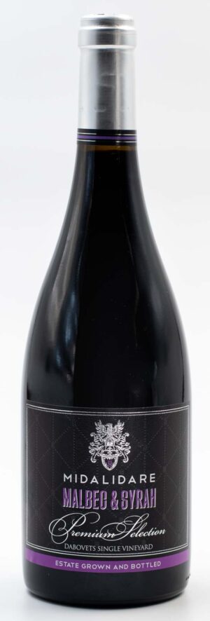 Bulharské bio červené víno Midalidare Premium Malbec & Syrah – celá fľaša