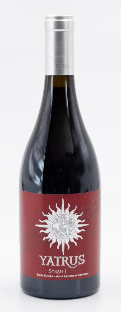 Fľaša bulharského červeného vína Terra Tangra Yatrus Syrah