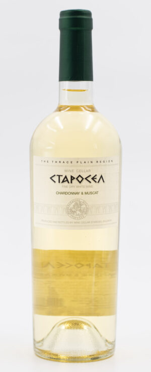 Bulharské biele víno Chardonnay x Muskat Starosel
