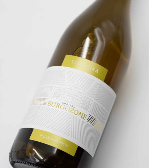 etiketa bulharského bieleho vína Burgozone Tamyanka