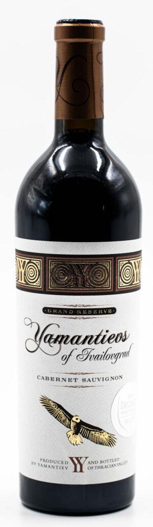 fľaša vína Yamantievs Cabernet Sauvignon Grand Reserve – červené víno z Bulharska