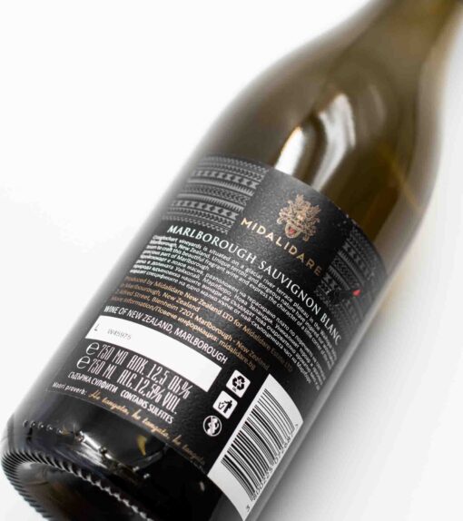 Fľaša vína Midalidare New Zealand Marlborough Sauvignon Blanc - bulharské vína Sauvignon Blanc.